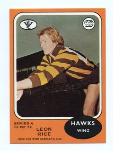 A Scanlens 1973 (10) Leon Rice Hawthorn - Imagen 1 de 2