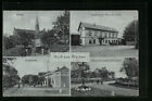AK Wacken, Kirche, Gasthof zur Post, Dorfstraße, Chaussee nach Schenefeld 1916 