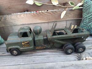Vintage 1958 Buddy L US ARMY GMC 550 Truck ICBM MISSILE LAUNCHER
