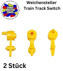 LEGO 2x Plato de cambio Track Switch 2866 para tren desvío 7669 53407 53407 Tren - Imagen 1 de 1