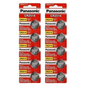 10 x PANASONIC CR 2016 CR2016 CR-2016 LITHIUM COIN CELL Button Battery Exp 2035 - Picture 1 of 3