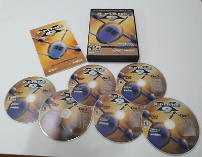 X-Plane 9 Flight Simulator for PC Game Graphsim 6 DVD-Rom Discs In Case + Manual - Image 1 of 4