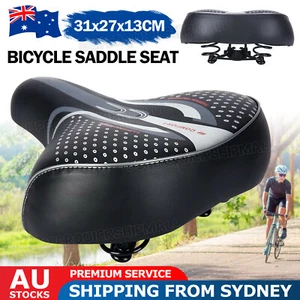 Wide Big Bum Bike Bicycle Saddle Seat Comfort Cruiser Extra Sporty Soft Pad AU - Picture 1 of 9