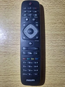 OHNE AKKUDECKEL -- Original PHILIPS TV Fernbedienung 40PFL5507K/12 - Bild 1 von 4