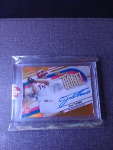2023 Topps Pristine Jim Thome Auto Going Going Gone Auto Gold #/50 Encased SP.