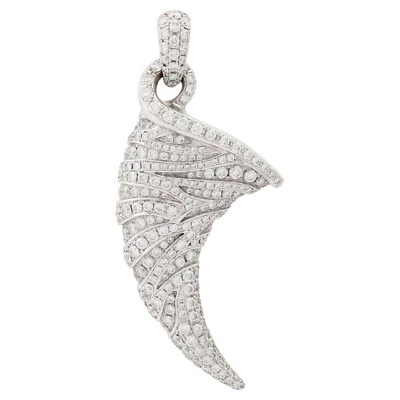 Gorgeous Claw Design 3.42CT Lab-Created White Diamonds Stylish Women's Pendant - Image 1 of 4
