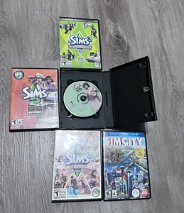 The Sims Video Game Lot PC MAC DVD Rom bundle of 5 - Picture 1 of 4