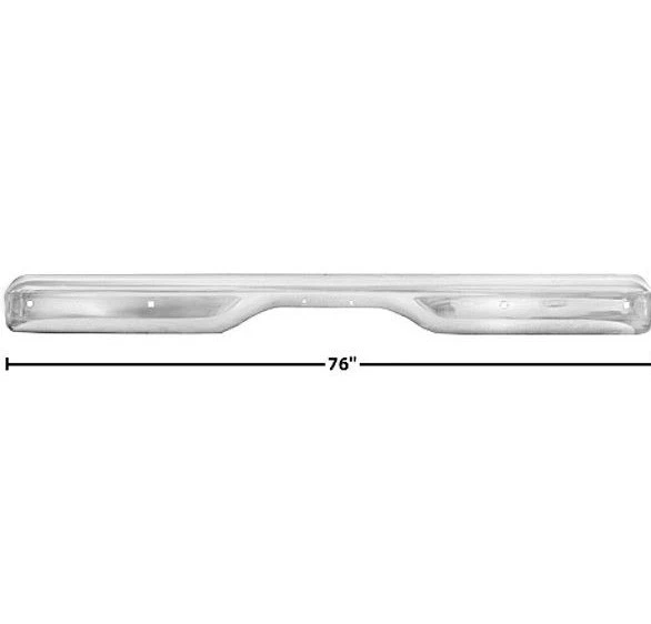 1960 61 62 Chevy Pickup Truck Rear Bumper Fleetside w/License Plated Hole Chrome Foto 1 de 1