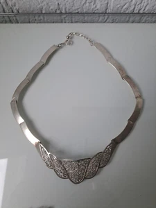 Collier  , 925 Silber ,  schöne ,alte Silber-Kette - Picture 1 of 5