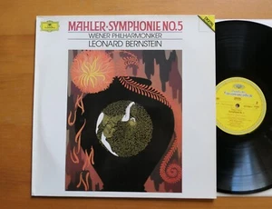 DG 423 608-1 Mahler Symphony No. 5 Leonard Bernstein 1988 West Germany ED1 - Picture 1 of 6