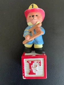Alpha Block Bears Freddy the Fireman F Bronson Collectibles 1992 - Bild 1 von 6