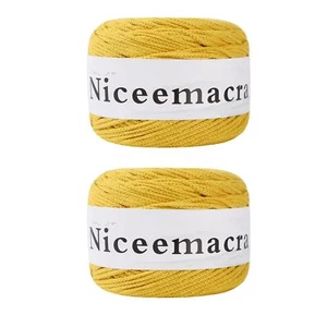 2 Skeins of Crochet & Knitting Yarn for Beginners 1.5mm x 150m100% Cotton Rop... - Picture 1 of 8