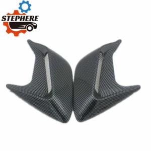 2X Carbon Fiber DIY Car Auto Decorative Side Vent Air Flow Fender Intake Sticker - Bild 1 von 6