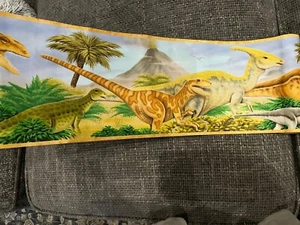 Vintage Wallpaper Border Roll Sticky Back Dinosaurs W/volcano  - Picture 1 of 7