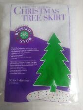Buffalo Batt Felt CB 2336 Snowtex Tree Skirt Table Cover 56