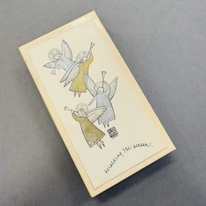 NOS vtg J Stone Box Set of 10 Watercolor ANGEL Christmas Cards Neiman Marcus - Picture 1 of 6