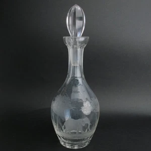 Kenyan or African Animals by Queen Lace Crystal FLAWED Elephant Decanter - Picture 1 of 7