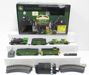 MTH 30-4094-0 John Deere 4-6-0 O Gauge Steam Freight Train Set w/LS NIB - Picture 1 of 1