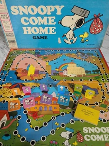 Juego de mesa vintage "Snoopy Come Home" Milton Bradley #4303 - Completo 1966/1971 - Imagen 1 de 21