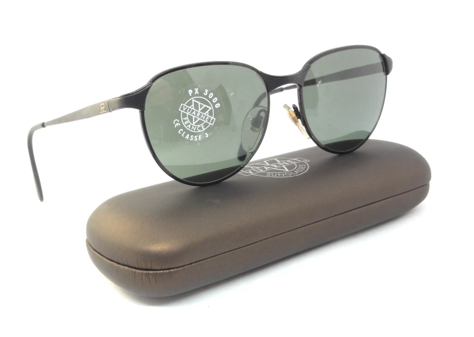 ÓCULOS DE SOL VINTAGE CINZA ANOS 90 VUARNET 040 PX 3000 FRANÇA - Imagem 1 de 4