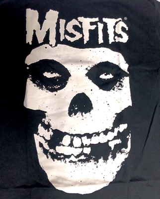 Camiseta negra grande Misfits Skull Rock Band años 70’s SS ENVÍO GRATUITO Foto 1 de 2