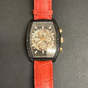 Orologio da polso analogico automatico SONNE HAORI H018 retro quadrante oro usato funzionante - Foto 1 di 8