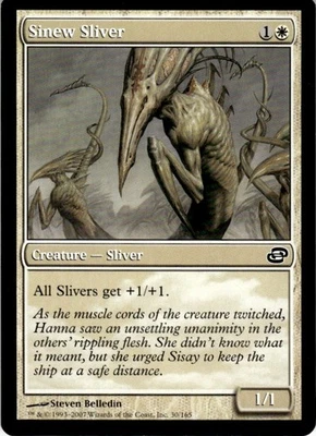 MTG Sinew Sliver NEARMINT NM / Magic The Gathering : Planar Chaos - Image 1 of 2