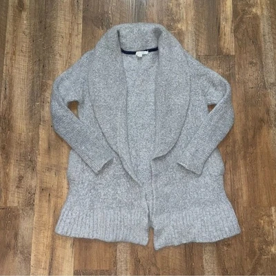 Cárdigan gris con cuello chal Boden mezcla de lana frente abierto para mujer talla XL Foto 1 de 4