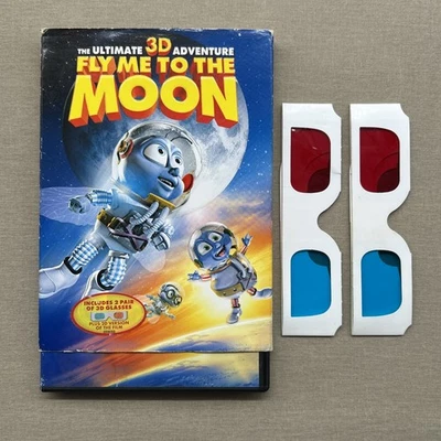 Fly Me to the Moon 3D (DVD 2008 + Slipcover & x2 Glasses) Animated Fly Adventure - Image 1 of 4