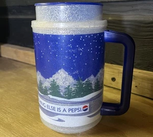 Whirley Vintage Pepsi Glitter Thermo Mug Nothing Else Is A Pepsi - FREE SHIPPING - Picture 1 of 19