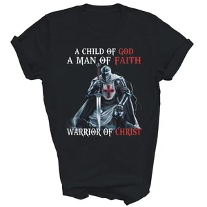 Knight Templar I Am A Man Of Faith Warrior Christ Unisex Shirt Gift - Picture 1 of 5