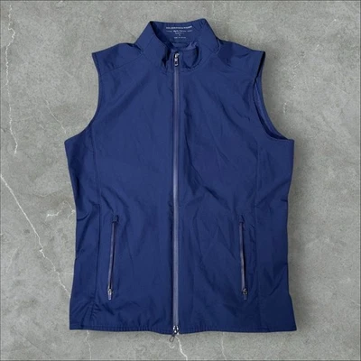 Holderness & Bourne Vest Mens Small Blue Performance Golf Zip Up Lightweight - Image 1 of 4