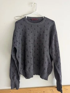 Suéter Nordstrom Para Hombre Gris Grande Lana Merino 100% Acogedor Transpirable Etiqueta De Colección - Imagen 1 de 15