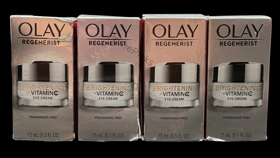 🌞 Lot of 4 Olay Regenerist Brightening + Vitamin C Eye Cream 0.5oz Each 💛 - Image 1 of 3