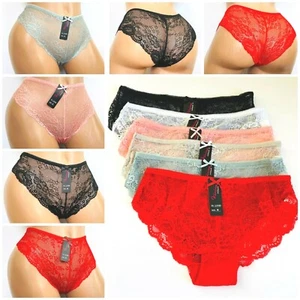 6-12 Bikini cheeky Hipster WOMEN'S Lace UNDERWEAR PANTY Panties Undies 3183 S-XL - Picture 1 of 11