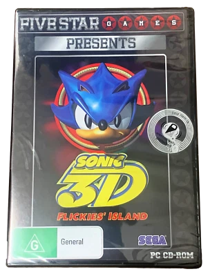 Sonic 3D Flickies Island *Sealed* PC DVD  - Image 1 of 2