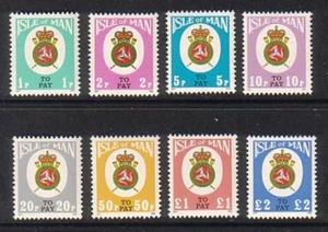 ISLE OF MAN 1982 PORTO FÄLLIGER SATZ 8 U / POSTFRISCH - Bild 1 von 1