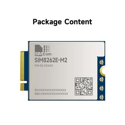 SIM8262E-M2 SIMCom original 5G module M.2 form factor Qualcomm Snapdragon X62 - Image 1 of 3
