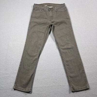 Jeans Levi’s 511 Hombre 30x29 Calce Ajustado Verde Oliva Elastizado Denim Informal Etiqueta 32x30 Foto 1 de 4