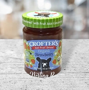 Crofter’s Organic Strawberry Premium Just Fruit Spread Jam Non-GMO 10.oz - Picture 1 of 2