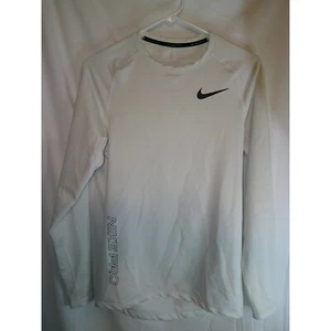 Nike Pro Dri-FIT Long Sleeve Top Athletic Shirt Training Gym White Small - Picture 1 of 3
