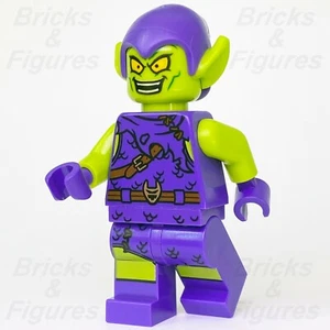 LEGO® Super Heroes Green Goblin Minifigure Spider-Man Marvel Lime 76133 sh0545 - Picture 1 of 4
