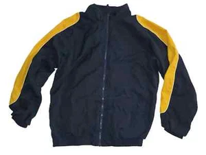 D.A.C. Athletic Club Boys Rain Jacket Full Zip Lined Rainwear Blue Size 16 B001 - Picture 1 of 5