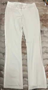 CACHE WOMEN 0 00 XS PANTS FLARE TUXEDO 3 SIDE LINE SOFT GIRL 16 WHITE/IVORY - Picture 1 of 3