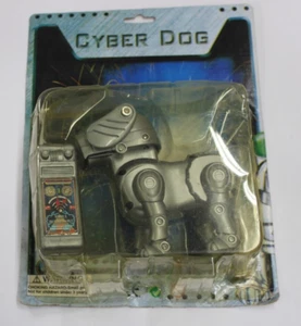 Vintage Rare Working Cyber Robotic Silver Dog Interactive Toy New Sealed - Picture 1 of 2