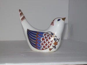 ART DECO/NOUVEAU WEIGHTED PORCELAIN BIRD W/ GOLD ACCENTS & BEAUTIFULLY DESIGNE - Picture 1 of 5