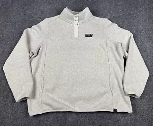 LL Bean Women’s 1/4 Snap Fleece Sweater Pullover Jacket Pockets L/S 503357 Sz 1X - Picture 1 of 9