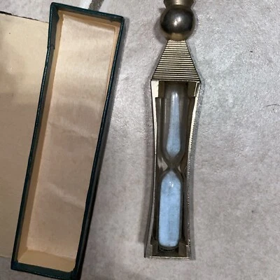 Anuncio Reloj de Arena Meprospan 3.5" Alto Temporizador Vintage Caja Original Foto 1 de 4