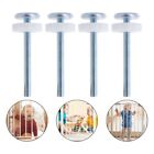 4 Pcs Child Playpen Gate Bolts 8mm Spindle Rods Pet Safety Iron Screws