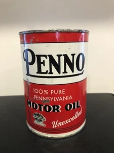 Rare PENNO Motor Oil Quart Can - Picture 1 of 8
